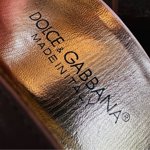 DOLCE & GABBANA MADE IN ITALY PINK CALF SKIN SIZE 39.5 GREAT 4” STILETTO HEELS - Picture 12 of 13